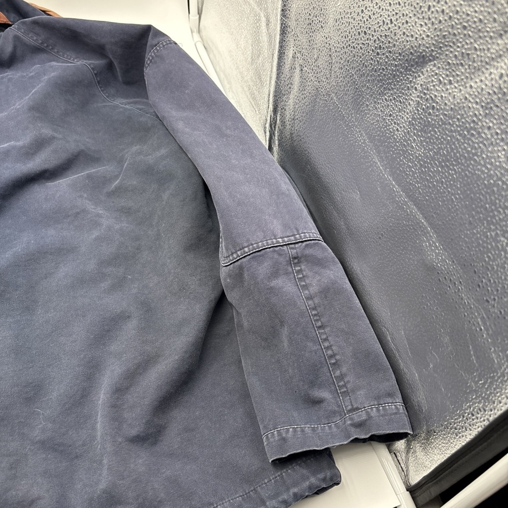 Environmental Concept Clothing Mens Coat Size Large‎ Hidden Hoodie Blue Zip Up - Picture 13 of 15